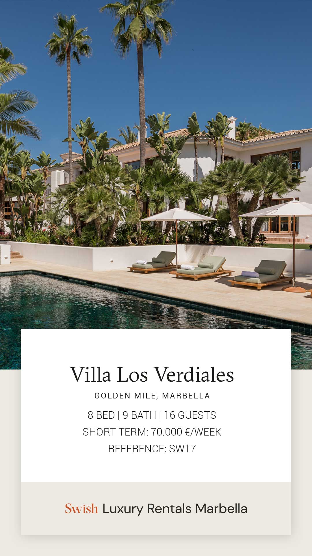 Villa Rental Story Template