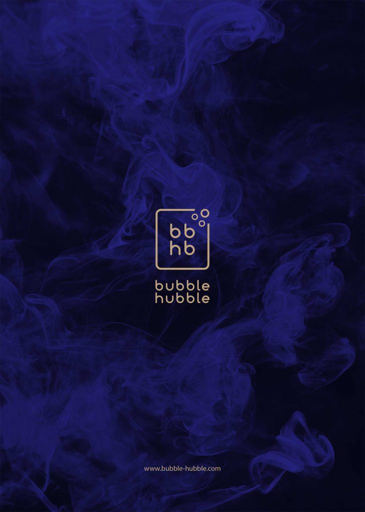 Bubble Hubble Shisha Menu A4 format - front side