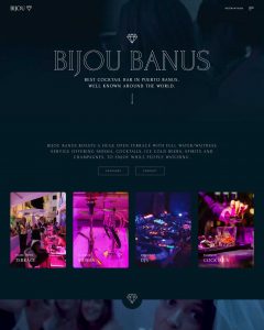 Bijou Banus Cocktail Bar Website Design