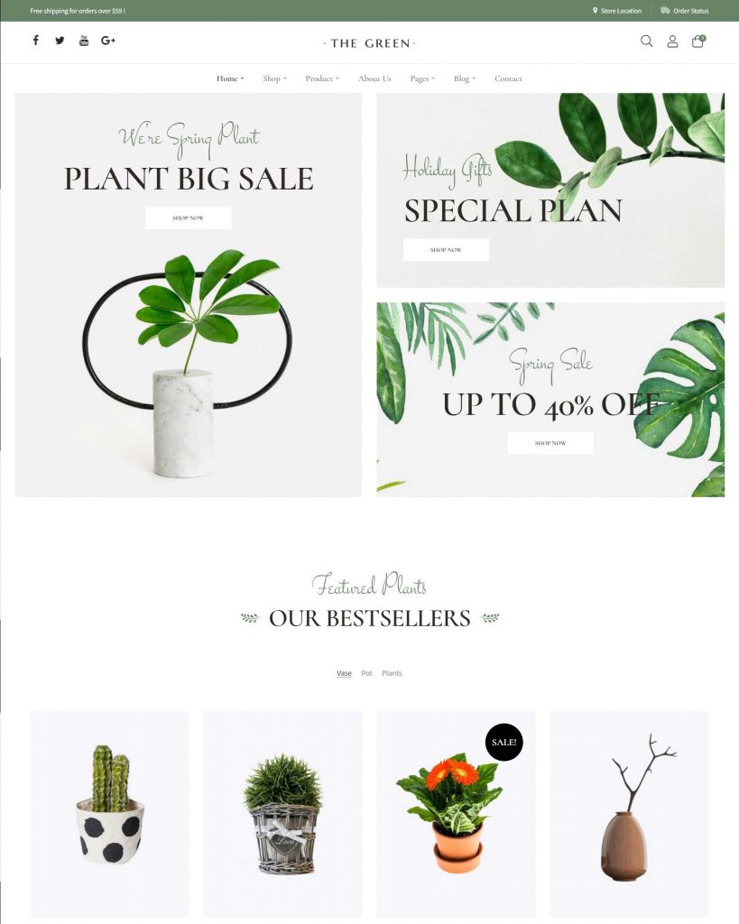 The Green - Houseplants &-Garden WordPress Theme