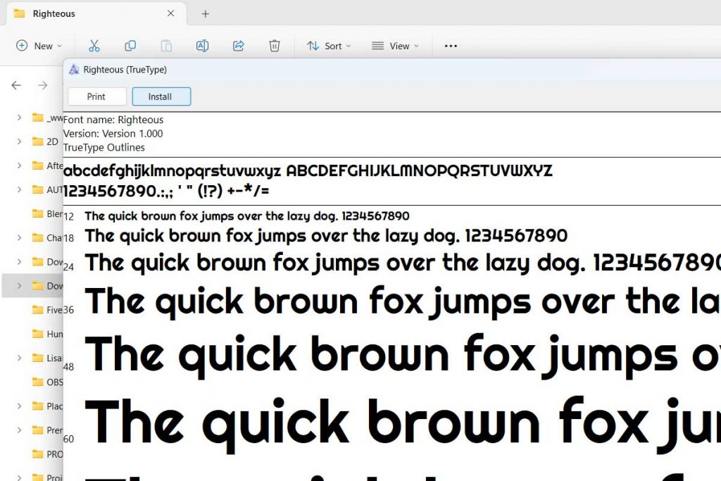 How to Install Fonts on Windows 11 - step 2