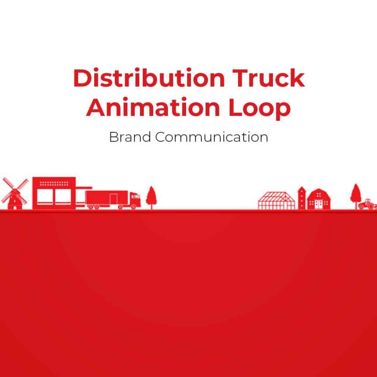 Distribution Truck Animation Loop - Brand Communication