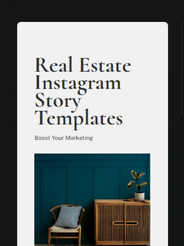 Elegant Real Estate Instagram Social Media Story