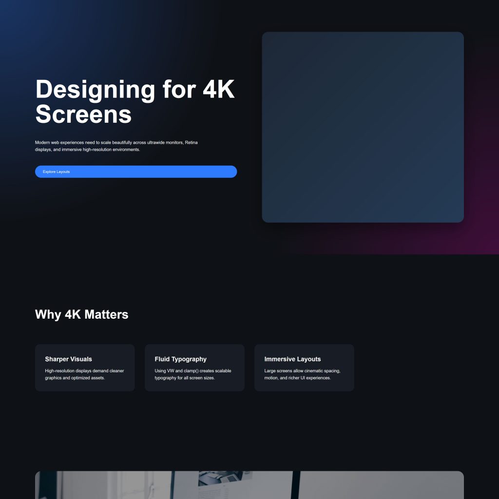 4K Web Design: Designing for the Era of Big Screens