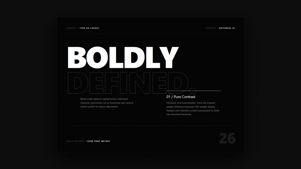 Oversized Typography and Type as Layout Top Web Design Trends to Watch This Year 4 Oversized Typography and Type as Layout - Top Web Design Trends