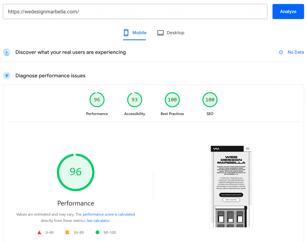 Screenshot 2026 05 19 130849 How to Get More Web Design Clients in Marbella (Step-by-Step Guide) 1 How to Audit Your Current Website