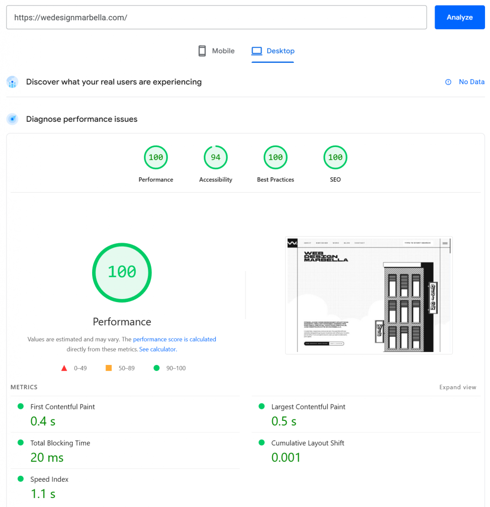 Screenshot 2026 05 19 131622 How to Get More Web Design Clients in Marbella (Step-by-Step Guide) 2 How to Audit Your Current Website Desktop