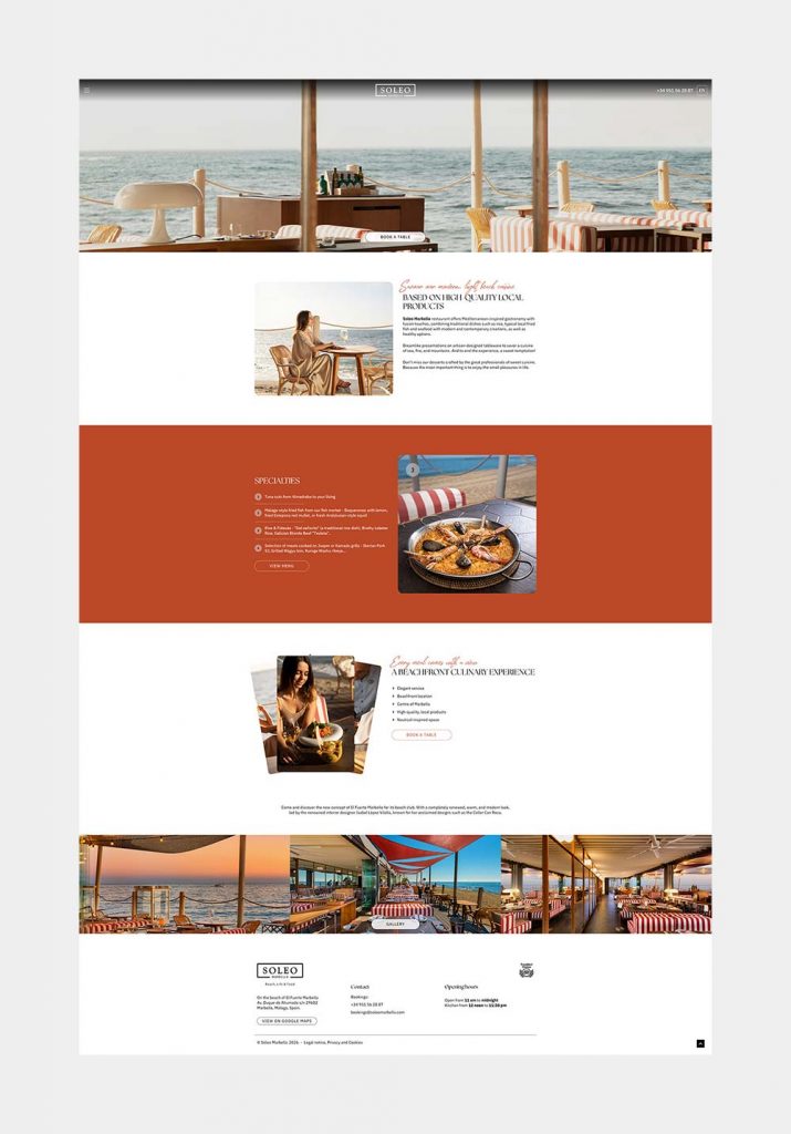 restaurant website case study 5 Things Marbella Restaurants Need on Their Website to Double Bookings 1 Restaurant Website in Marbella Case Study